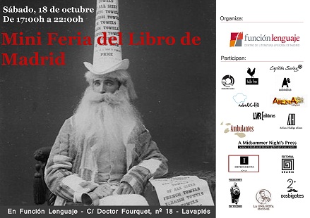 Mini Feria del Libro de Madrid. Sábado 18 de octubre. 17:00 hs